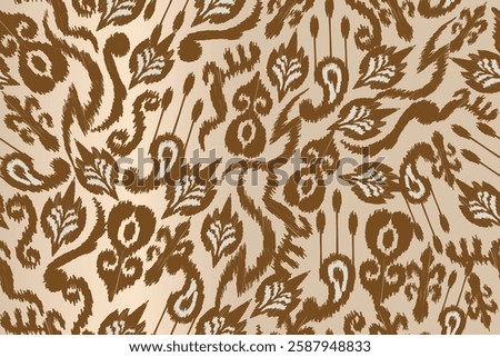 abstract seamless motif fabric patterns, abstract ikat, carpet, fabric, batik	