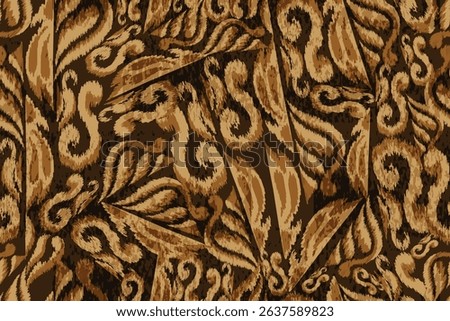 abstract seamless motif fabric patterns, abstract ikat, carpet, fabric, batik	