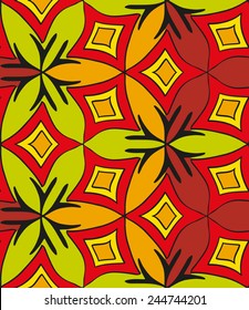Abstract seamless multicolored painted by pattern for your design
