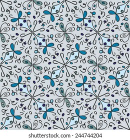 Abstract seamless multicolored painted by pattern for your design