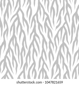 Abstract seamless nature pattern. Root-like structure. Striped lines with rough edges