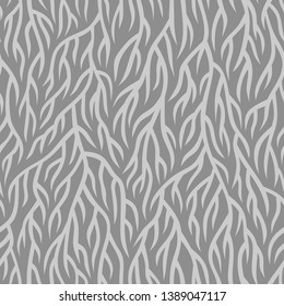 Abstract seamless nature pattern. Root-like structure. Striped lines with rough edges