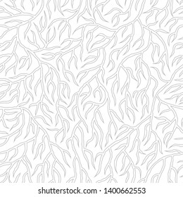 Abstract seamless nature pattern. Root-like structure.