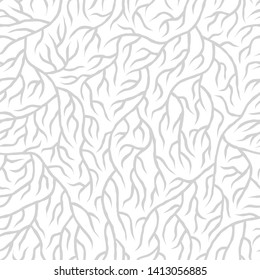 Abstract seamless nature pattern. Root-like structure.