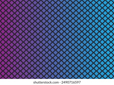 Abstract seamless Neon Square Grid Pattern Background design - vector design