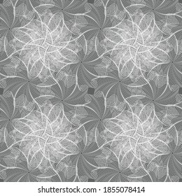 Abstract seamless openwork pattern. Vintage texture. Vector illustration