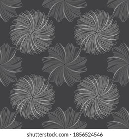 Abstract seamless openwork pattern. Vintage texture. Vector illustration