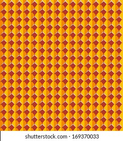 The abstract seamless orange background made out of diamond shapes / The orange rhombus theme / The abstract pattern 