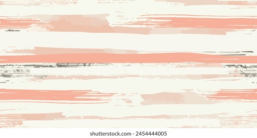 Abstract seamless orange stripes line  pattern with hand drawn doodle background.colors. Distressed texture of weaving fabric. Vector fabric texture.