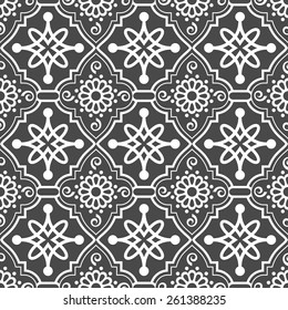 Abstraktes nahtloses orientalisches Ornat-Vektormuster. 