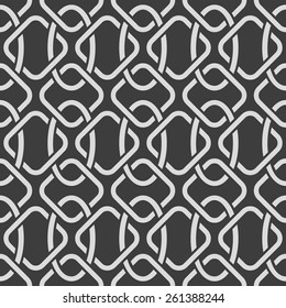 Abstract seamless oriental ornate vector pattern. 