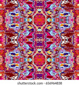 Abstract seamless Oriental pattern. The fabric was dyed with India ink. Indonesian batik. Ethnic motif. Marble watercolor painting.