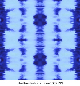Abstract seamless Oriental pattern. The fabric was dyed with India ink. Indonesian batik. Ethnic motif. Marble watercolor painting.