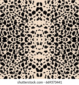 Abstract seamless Oriental pattern. The fabric was dyed with India ink. Indonesian batik. Ethnic motif. Marble watercolor painting. The effect of multi-colored foil.