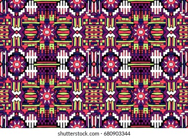 Abstract seamless Oriental pattern. The fabric was dyed with India ink. Indonesian batik. Ethnic motif. Marble watercolor painting. The effect of multi-colored foil.