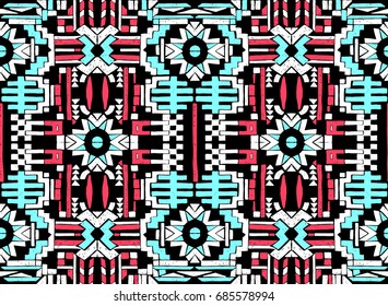 Abstract seamless Oriental pattern. The fabric was dyed with India ink. Indonesian batik. Ethnic motif. Marble watercolor painting. The effect of multi-colored foil.