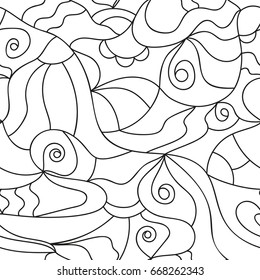 Abstract seamless oriental pattern, Vector illustration. East ornament of geometrical elements and mandalas. Pattern based on the repetition and alternation of its constituent elements.