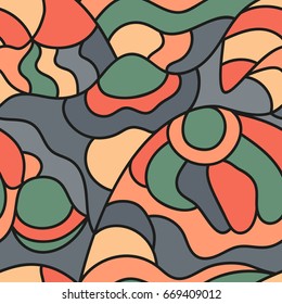 Abstract seamless oriental pattern, Vector illustration.