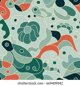 Abstract seamless oriental pattern, Vector illustration.