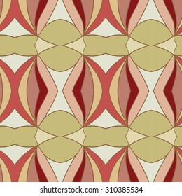 Abstract seamless ornament pattern. the kaleidoscope effect. Ethnic damask motif. Vintage style pattern. Vector illustration