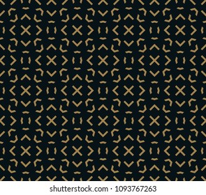 abstract seamless ornament pattern vector illustration woth gold color