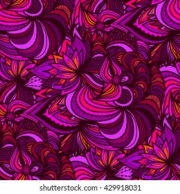 Abstract seamless ornamental background. Vector illustration.