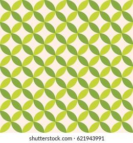 Abstract seamless ornamental quatrefoil pattern. Vector geometric colorful floral background.
