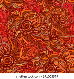 Abstract seamless ornamental vector background