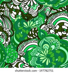 Abstract seamless ornamental vector background.