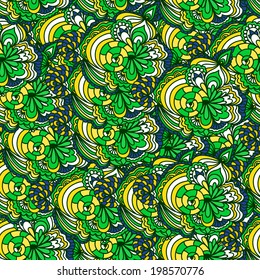 Abstract seamless ornamental vector background.