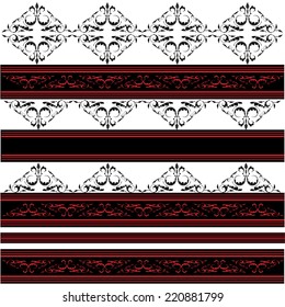 Abstract seamless ornamental vector design.