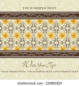 Abstract seamless ornamental vector design.