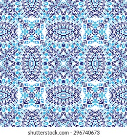 Abstract seamless ornamental vector pattern for fabric.Winter background