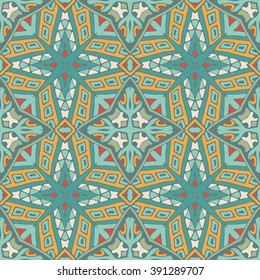 Abstract seamless ornamental vector tiles pattern for fabric