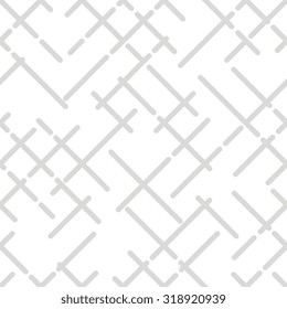 Abstract seamless outline vector background. Diagonal geometric texture.