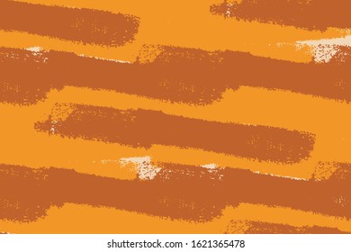 Abstract seamless paintbrush stroke pattern. Artistic monochrome black and white grunge endless background. EPS10 vector. Swatch included.