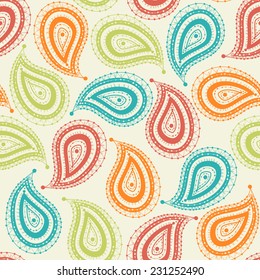 abstract seamless paisley pattern