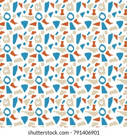 Abstract Seamless Paper Collage Pattern
