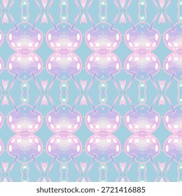 Abstractas patrón pastel sin fisuras con suaves Formas geométricas, diseño simétrico, fondo moderno, textura de ensueño, diseño decorativo mínimo