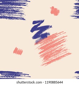 Abstract seamless patteri with streak. Vector illustration with hand drawn effects.