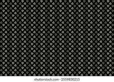 Abstract seamless pattern with 3D triangle and flip, op art, optical illusion in light brown n blue on black background. Vector illustration. For masculine male shirt lady dress textile cover decor