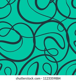 Abstract seamless pattern with across wave lines. Monochrome repeat backdrop for textile, clothes, wrapping paper. 
