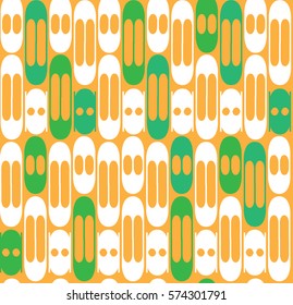 Abstract seamless pattern with an alien look