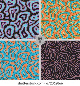Abstract seamless pattern, animal print. Trendy hand drawn textures. Modern,paper, cover, fabric,EPS8.