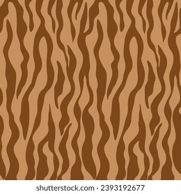 Abstract seamless pattern animal prints tiger flat style. stripes repeat background 