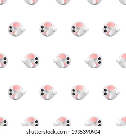 Abstract Seamless Pattern Animal Rabbit Easter Logo Vector Symbol Icon Design Style