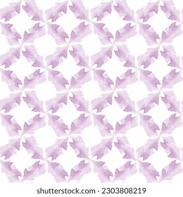 Abstract seamless pattern. Arabic line ornament with geometric shapes. Stylish floral ornamental vector  background with swirl watercolor lines
