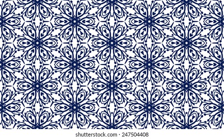 Abstract seamless pattern in arabic style, vector background