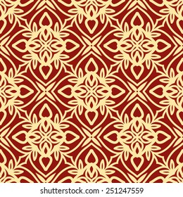 Abstract seamless pattern in Arabic style, vector background