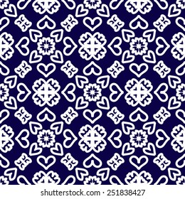 Abstract seamless pattern in arabic style, vector background